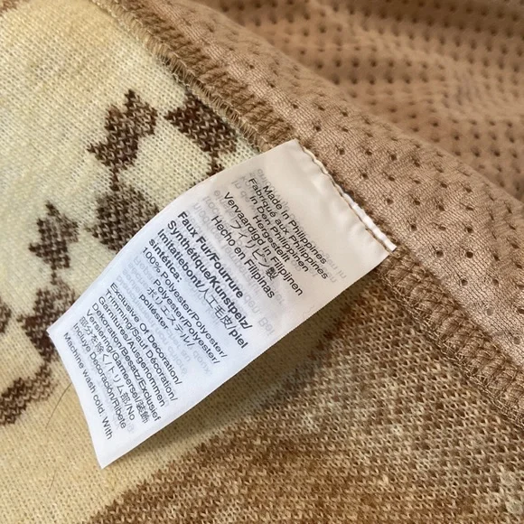 J Crew Nordic Sherpa Fleece Fair Isle Jacket - Picture 4 of 4